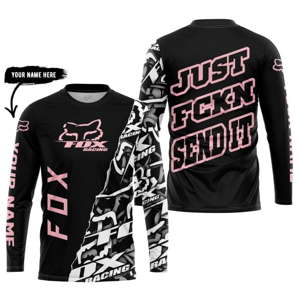 Just Fkcn Send It - Fox Racing - Custom name - Pink - Image 5