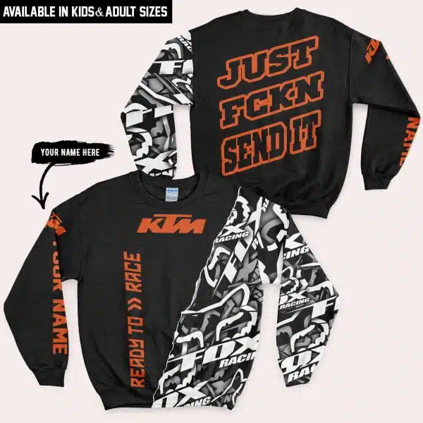 Just Fkcn Send It - Ktm - Custom name - Orange - Image 5