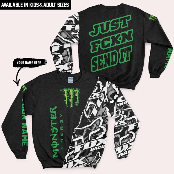 Just Fkcn Send It - Monster - Custom name - Green - Image 4