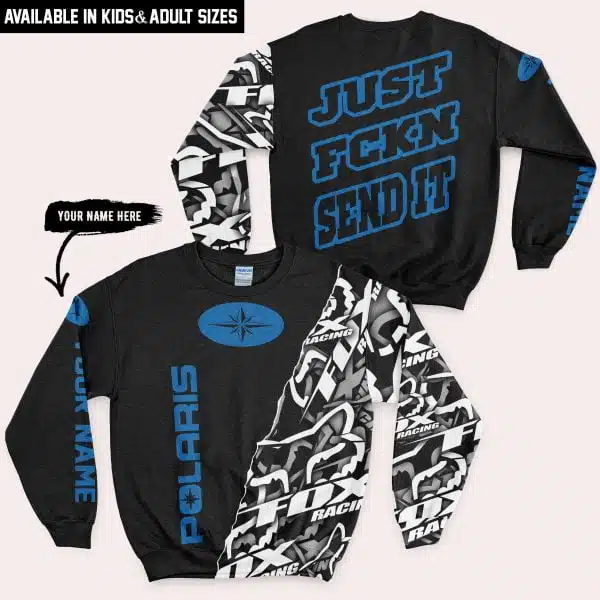 Just Fkcn Send It - Polaris - Custom name - Blue - Image 4