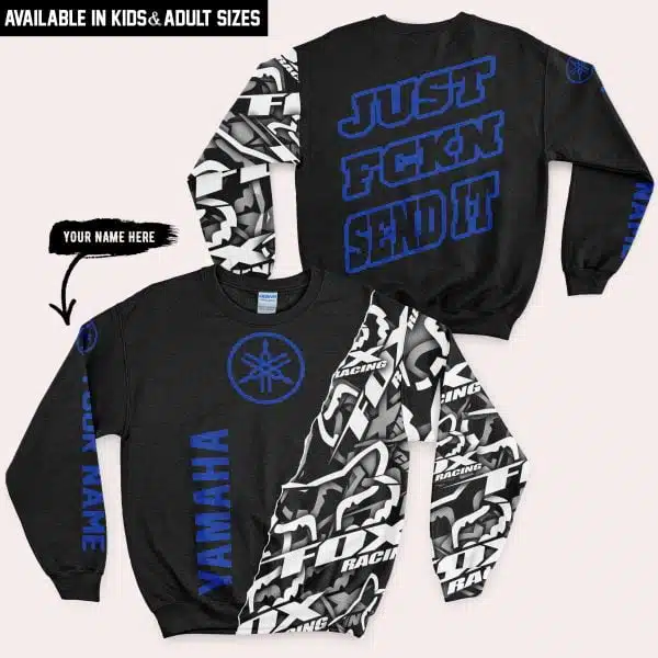 Just Fkcn Send It - Yamaha - Custom name - Blue - Image 4