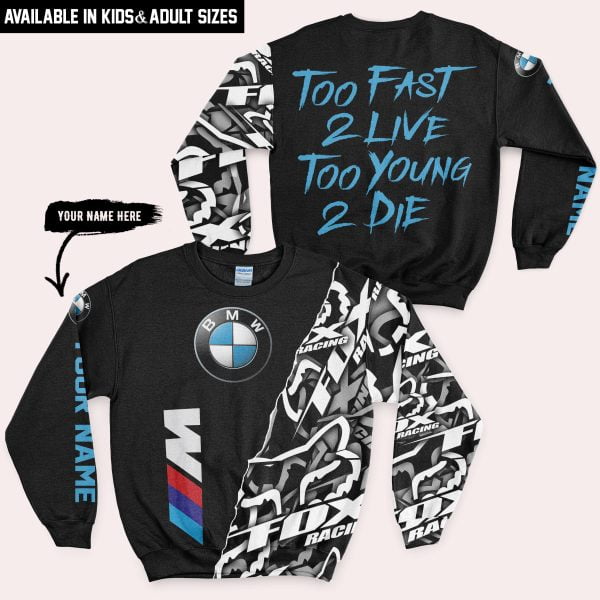 Too Fast To Live Too Young To Die - BWM - Custom name - Blue - Image 4