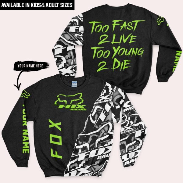 Too Fast To Live Too Young To Die - Fox Racing - Green - Image 4