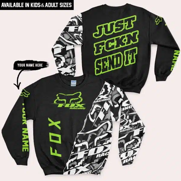 Just Fkcn Send It - Fox Racing - Custom name - Green - Image 4