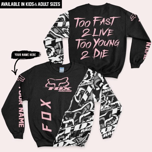 Too Fast To Live Too Young To Die - Fox Racing - Pink - Image 4