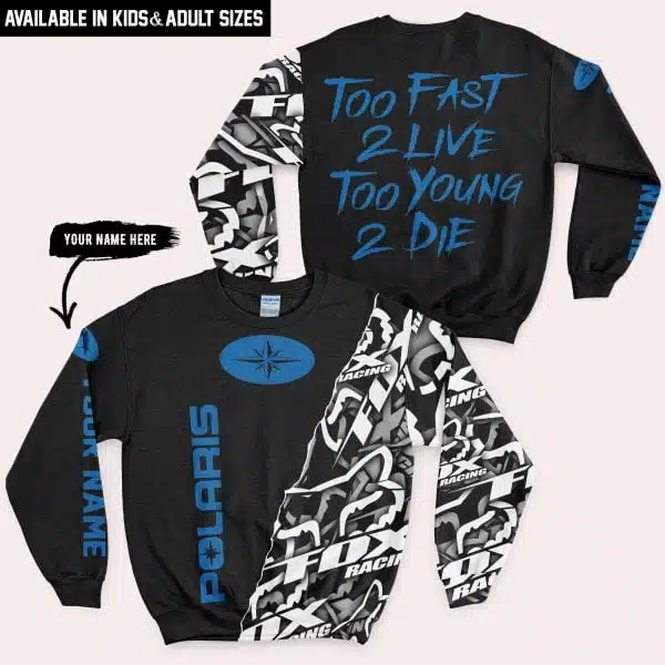 Too Fast To Live Too Young To Die - Polaris - Custom name - Blue - Image 4