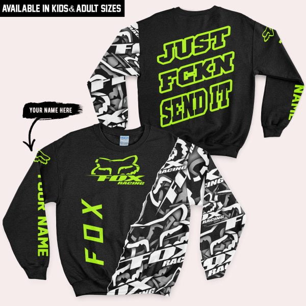 Just Fkcn Send It - Fox Racing - Custom name - Neon - Image 5