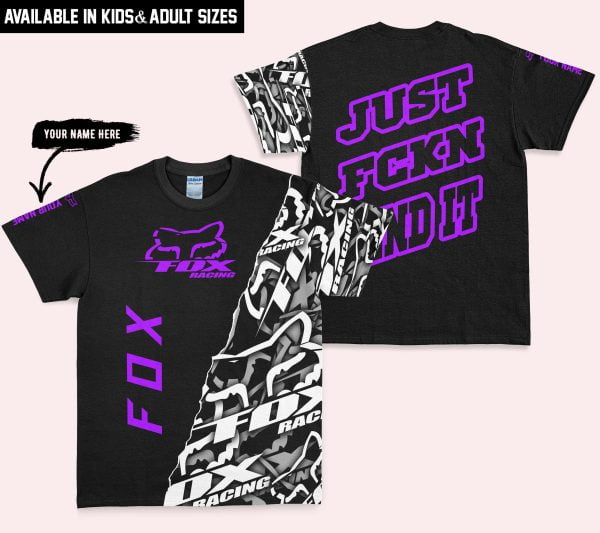 Just Fkcn Send It - Fox Racing - Custom name - Purple - Image 3