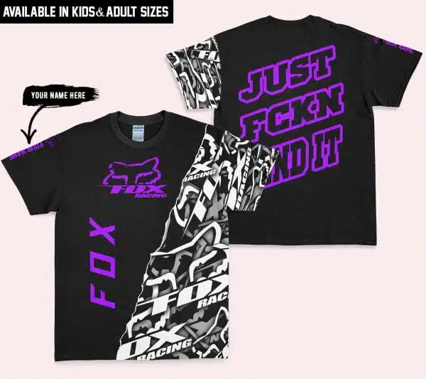 Just Fkcn Send It - Fox Racing - Custom name - Purple - Image 3