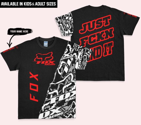 Just Fkcn Send It - Fox Racing - Custom name - Red - Image 3
