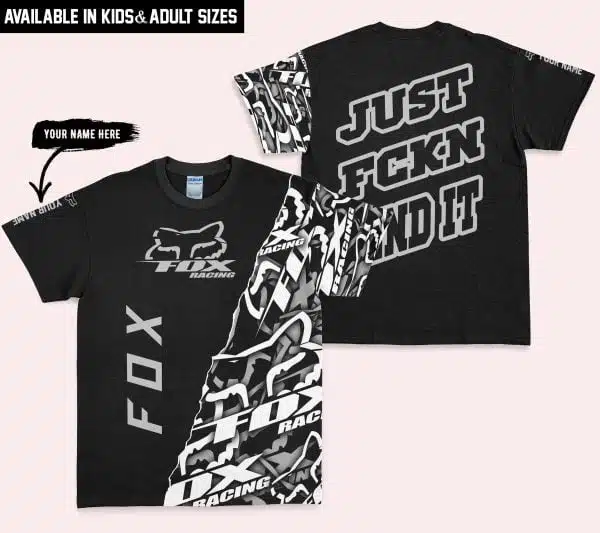 Just Fkcn Send It - Fox Racing - Custom name - Silver - Image 3