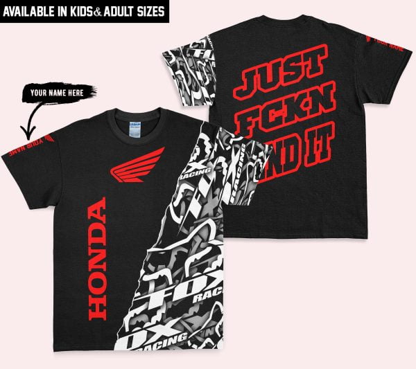 Just Fkcn Send It - Honda - Custom name - Red - Image 3