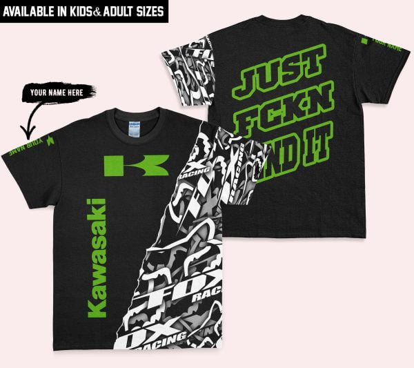 Just Fkcn Send It - Kawasaki - Custom name - Green - Image 3