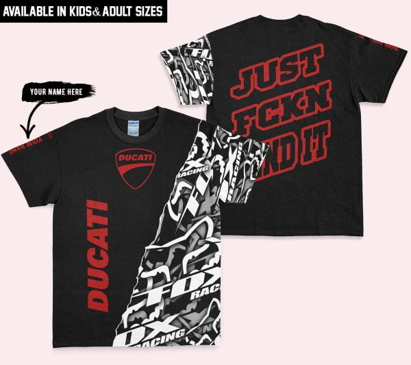 Just Fkcn Send It - Ducati - Custom name - Red - Image 3
