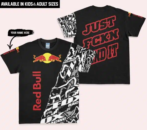 Just Fkcn Send It - Redbull - Custom name - Red - Image 3