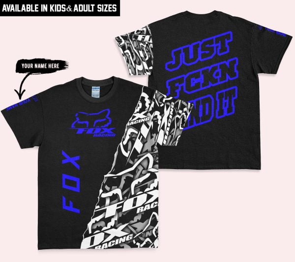 Just Fkcn Send It - Fox Racing - Custom name - Blue - Image 3