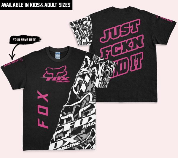 Just Fkcn Send It - Fox Racing - Custom name - Bright pink - Image 3