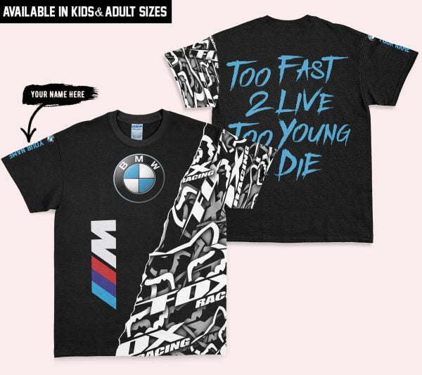 Too Fast To Live Too Young To Die - BWM - Custom name - Blue - Image 3