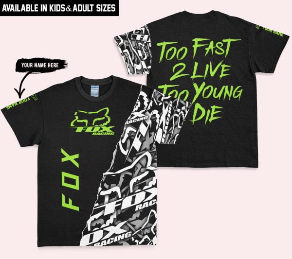 Too Fast To Live Too Young To Die - Fox Racing - Green - Image 3