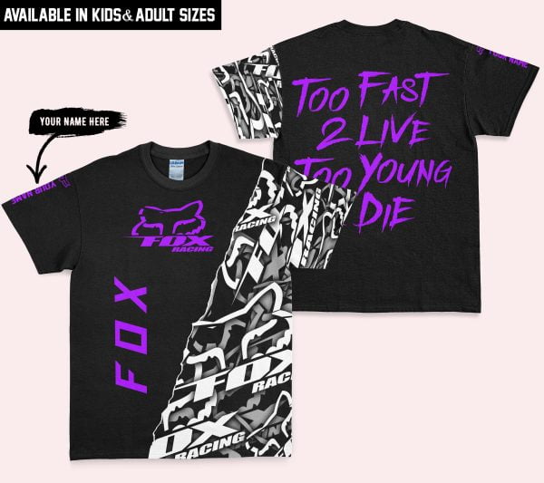 Too Fast To Live Too Young To Die - Fox Racing - Purple - Image 3
