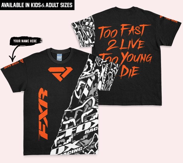 Too Fast To Live Too Young To Die - FXR - Custom name - Orange - Image 3