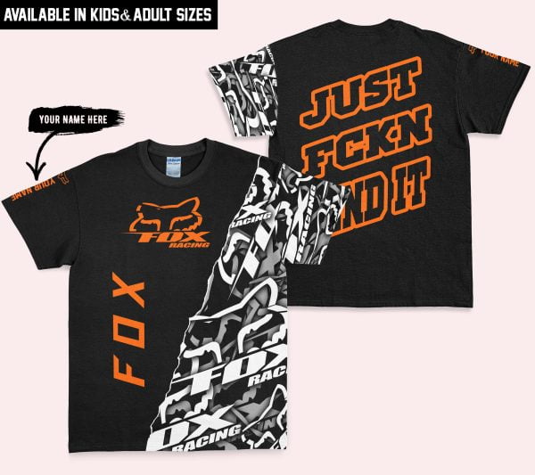 Just Fkcn Send It - Fox Racing - Custom name - Orange - Image 3