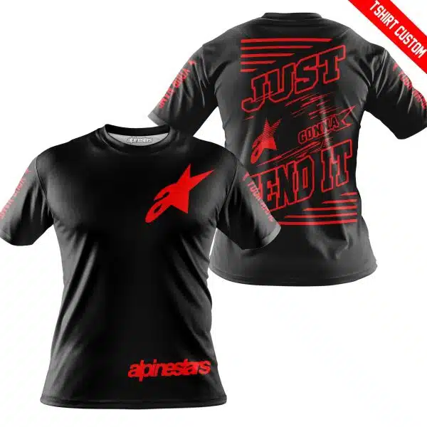 Premium Just Fckn Gonna Send It - Custom Name - Alpinestars - Red Black - Image 4