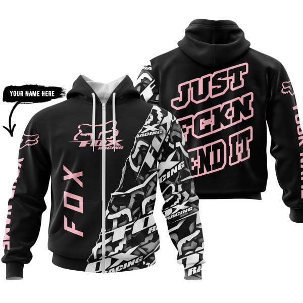 Just Fkcn Send It - Fox Racing - Custom name - Pink - Image 2