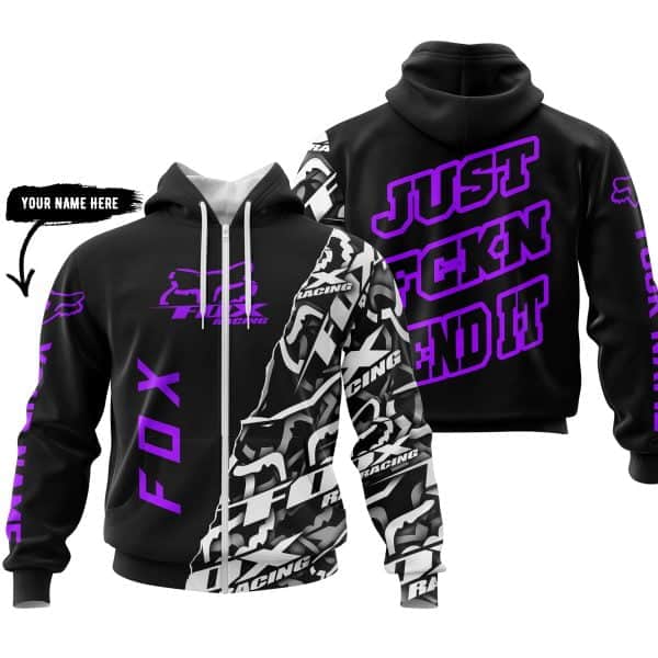 Just Fkcn Send It - Fox Racing - Custom name - Purple - Image 2