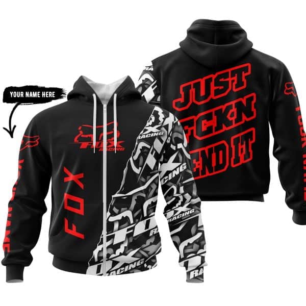 Just Fkcn Send It - Fox Racing - Custom name - Red - Image 2