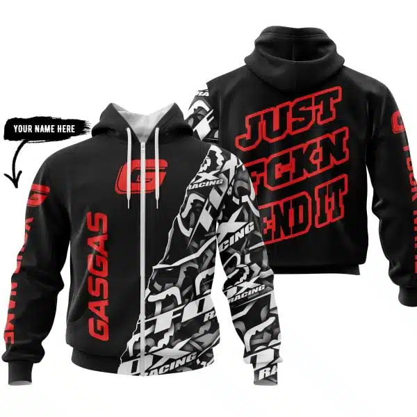 Just Fkcn Send It - Gas Gas - Custom name - Red - Image 2