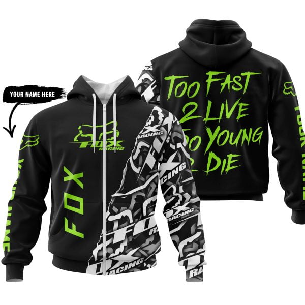 Too Fast To Live Too Young To Die - Fox Racing - Green - Image 2