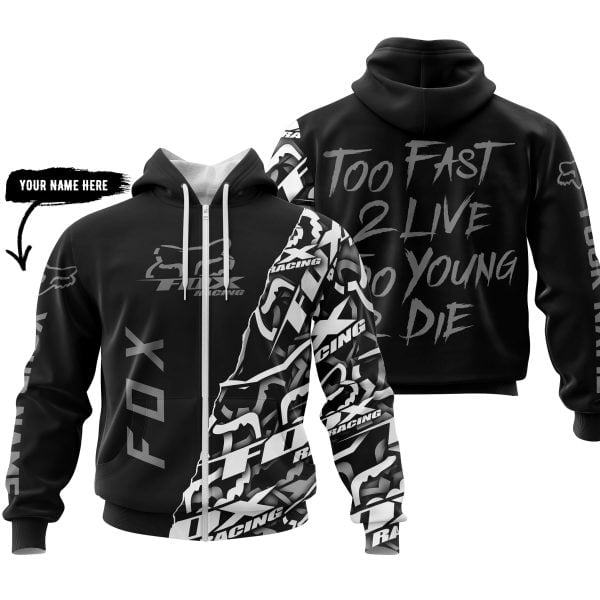 Too Fast To Live Too Young To Die - Fox Racing - Grey - Image 2