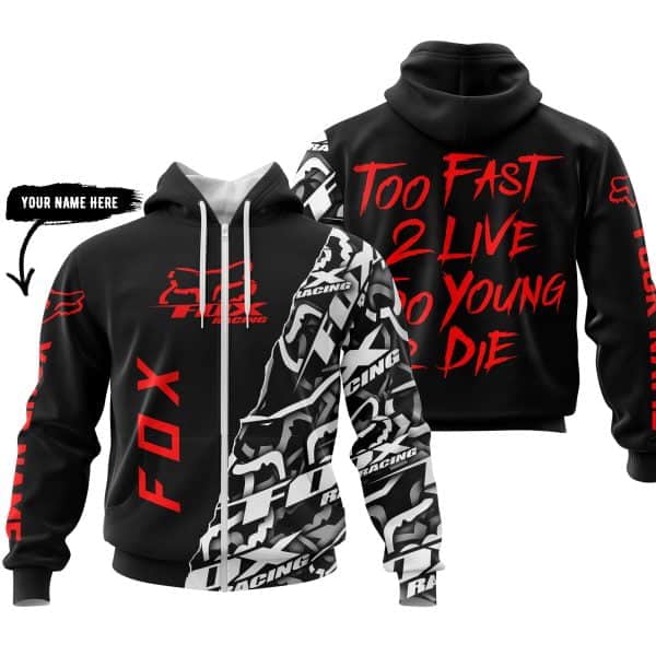 Too Fast To Live Too Young To Die - Fox Racing - Red - Image 2