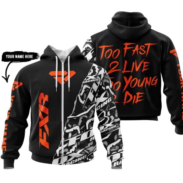 Too Fast To Live Too Young To Die - FXR - Custom name - Orange - Image 2