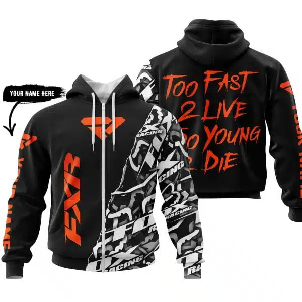 Too Fast To Live Too Young To Die - FXR - Custom name - Orange - Image 2