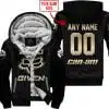 Zero Fox Given Gold - Custom Name Racing - Can Am - Fleece Zip Hoodie