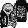 Till The Training Wheel Fall Off – Can Am - Fleece Zip Hoodie