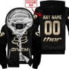 Zero Fox Given Gold - Custom Name Racing - Thor - Fleece Zip Hoodie