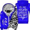 Till The Freakin Wheel Fall Off – Fox Racing – Blue - Fleece Zip Hoodie