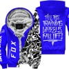 Till The Training Wheel Fall Off – Fox Racing – Blue - Fleece Zip Hoodie