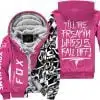 Till The Freakin Wheel Fall Off – Fox Racing – Bright Pink - Fleece Zip Hoodie