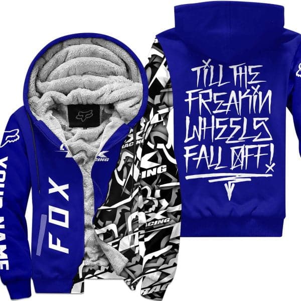 Till The Freakin Wheel Fall Off – Fox Racing – Navy - Fleece Zip Hoodie