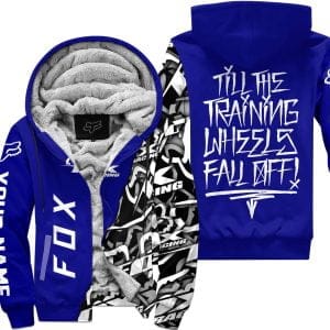 Till The Training Wheel Fall Off – Fox Racing – Navy - Fleece Zip Hoodie