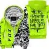 Till The Freakin Wheel Fall Off – Fox Racing – Neon - Fleece Zip Hoodie