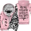 Till The Freakin Wheel Fall Off – Fox Racing – Pink - Fleece Zip Hoodie