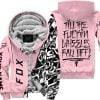 Till The Fuckin Wheel Fall Off – Fox Racing – Pink - Fleece Zip Hoodie