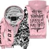 Till The Training Wheel Fall Off – Fox Racing – Pink - Fleece Zip Hoodie