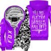 Till The Fuckin Wheel Fall Off – Fox Racing – Purple - Fleece Zip Hoodie