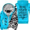 Till The Freakin Wheel Fall Off – Fox Racing – Sky Blue - Fleece Zip Hoodie